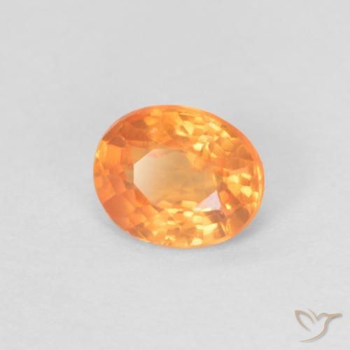 9,17 ctw natürlicher hellorange Spessartit-Garn, Oval, VS-SI