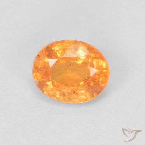0.53ct Natürlicher hellorange Spessartit-Garn, Oval, VS-SI