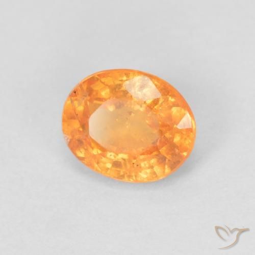 9,17 ctw natürlicher hellorange Spessartit-Garn, Oval, VS-SI