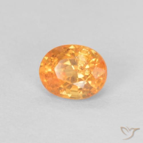 9,17 ctw natürlicher hellorange Spessartit-Garn, Oval, VS-SI