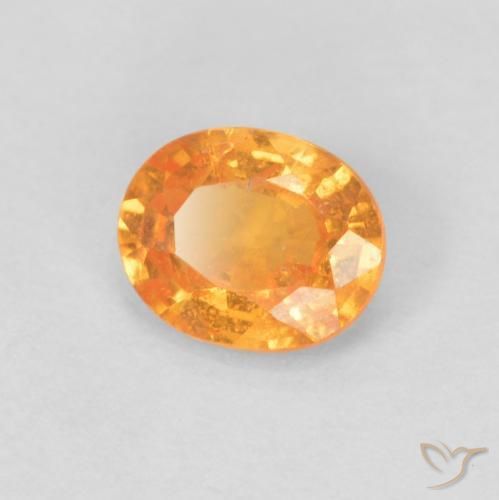 9,17 ctw natürlicher Honig-orange Spessartit-Garn, Oval, VS-SI