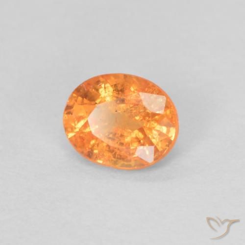 9,17 ctw natürlicher hellorange Spessartit-Garn, Oval, VS-SI