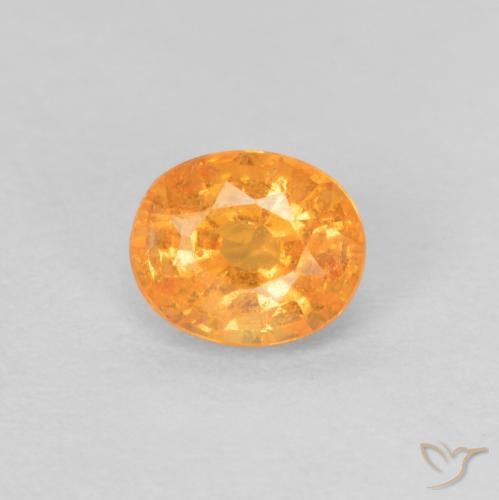 0.43ct Natürlicher Intensives Orange Spessartit-Garn, Oval, VS-SI