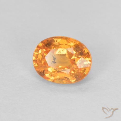 9,17 ctw natürlicher hellorange Spessartit-Garn, Oval, VS-SI