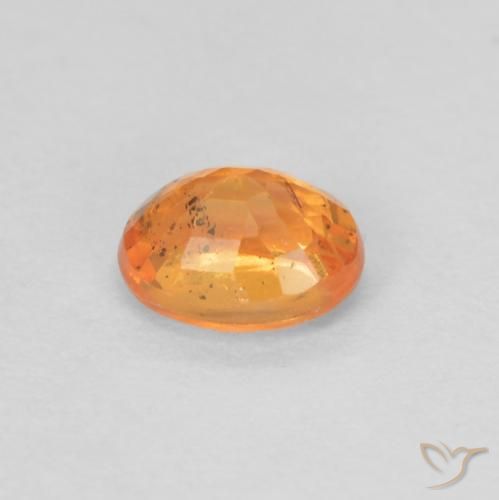 9,17 ctw natürlicher hellorange Spessartit-Garn, Oval, VS-SI