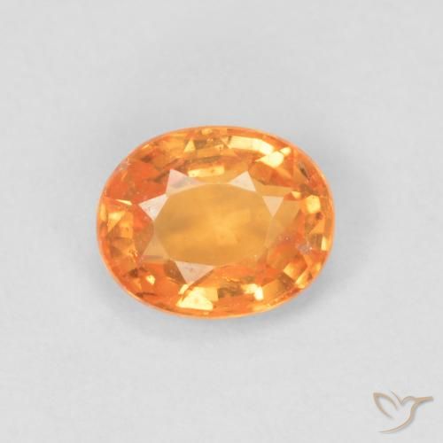 0.47ct Natürlicher hellorange Spessartit-Garn, Oval, VS