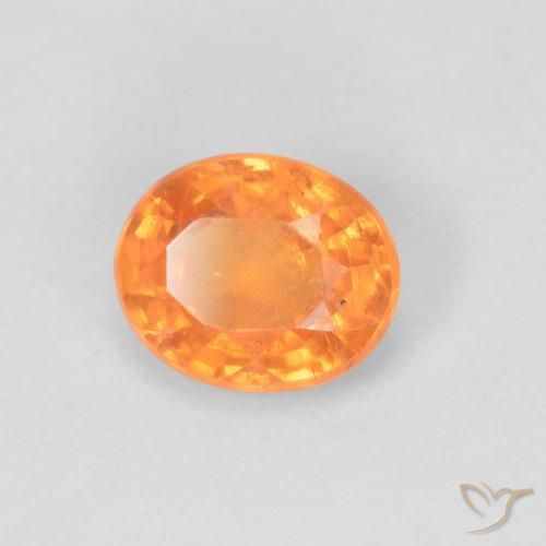 9,17 ctw natürlicher hellorange Spessartit-Garn, Oval, VS