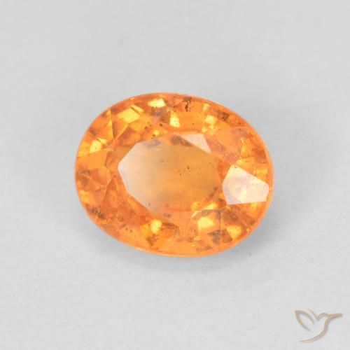 9,17 ctw natürlicher hellorange Spessartit-Garn, Oval, VS-SI