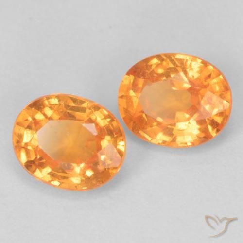 0.97 ct natürliche Mittelorange Spessartit-Garn-Edelsteine, Oval, VS