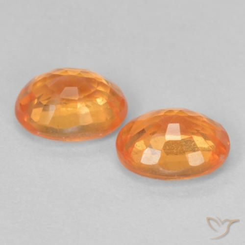 0.97 ct natürliche Mittelorange Spessartit-Garn-Edelsteine, Oval, VS