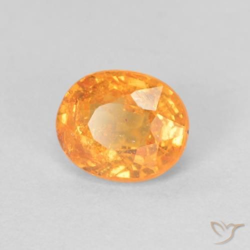 9,17 ctw natürlicher Intensives Orange Spessartit-Garn, Oval, VS-SI