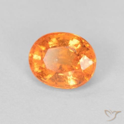 9,17 ctw natürlicher Mittelorange Spessartit-Garn, Oval, VS-SI
