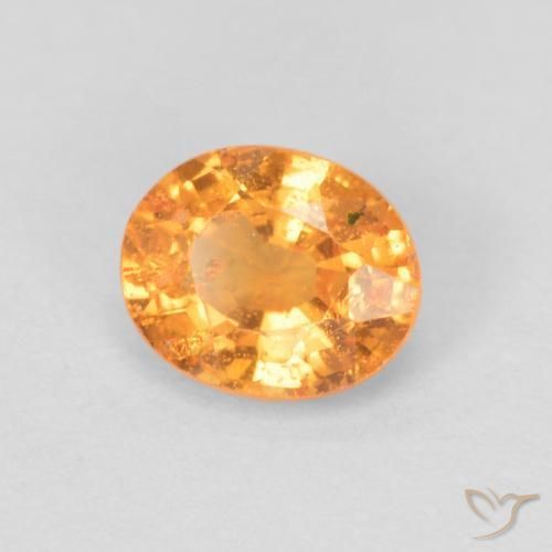 9,17 ctw natürlicher hellorange Spessartit-Garn, Oval, VS-SI