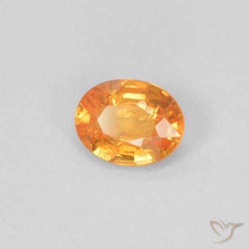 9,17 ctw natürlicher hellorange Spessartit-Garn, Oval, VS-SI