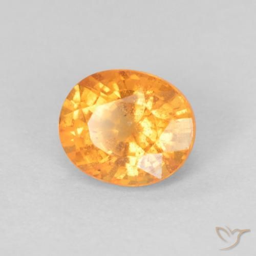 9,17 ctw natürlicher Honig-orange Spessartit-Garn, Oval, VS-SI