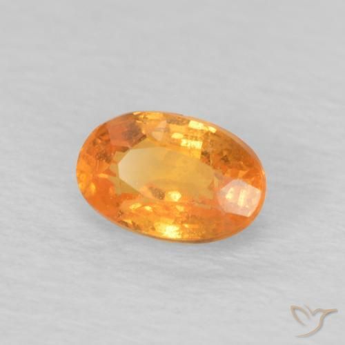 9,17 ctw natürlicher Mittelorange Spessartit-Garn, Oval, VS