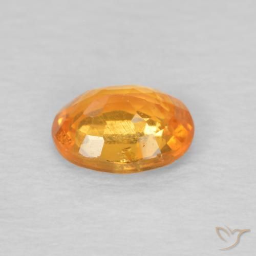 9,17 ctw natürlicher Amber Orange Spessartit-Garn, Oval, VS