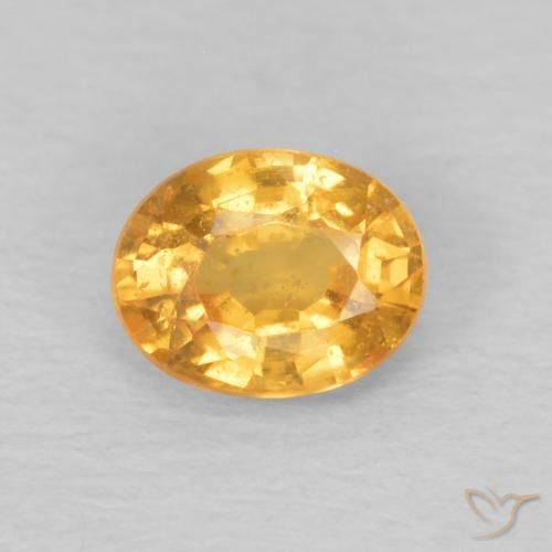 0.47ct Natürlicher Orange-Gold Spessartit-Garn, Oval, VS
