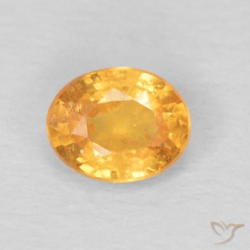 0.47ct Natürlicher Honig-orange Spessartit-Garn, Oval, VS
