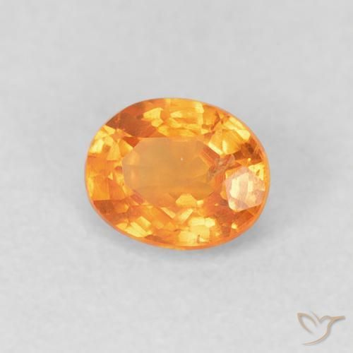 9,17 ctw natürlicher hellorange Spessartit-Garn, Oval, VS
