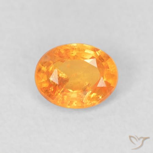 0.53ct Natürlicher hellorange Spessartit-Garn, Oval, VS-SI