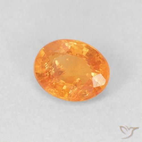 9,17 ctw natürlicher hellorange Spessartit-Garn, Oval, VS-SI
