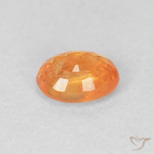 9,17 ctw natürlicher hellorange Spessartit-Garn, Oval, VS-SI
