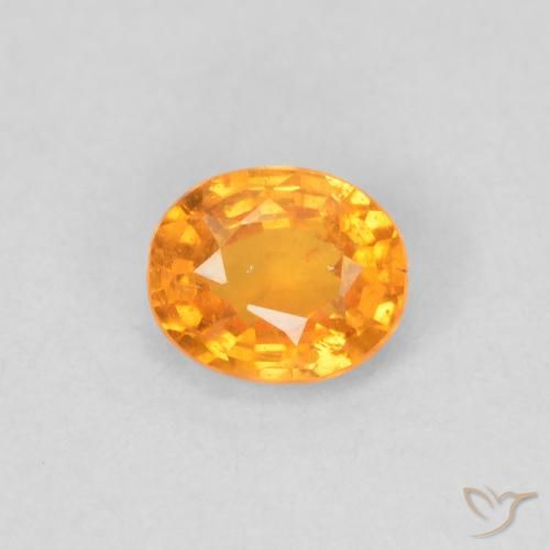 0.43ct Natürlicher Intensives Orange Spessartit-Garn, Oval, VS