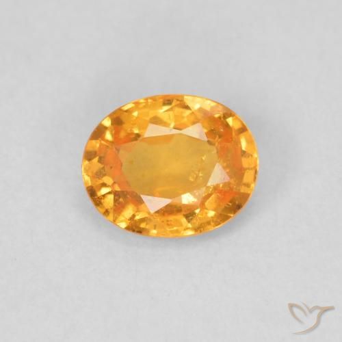 0.47ct Natürlicher hellorange Spessartit-Garn, Oval, VS