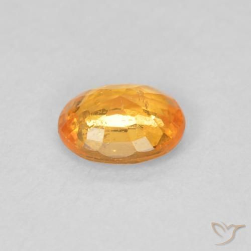 9,17 ctw natürlicher hellorange Spessartit-Garn, Oval, VS
