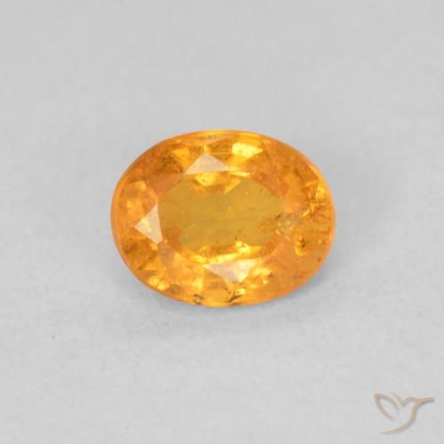 0.48ct Natürlicher Intensives Orange Spessartit-Garn, Oval, VS-SI