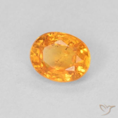 9,17 ctw natürlicher Honig-orange Spessartit-Garn, Oval, VS-SI
