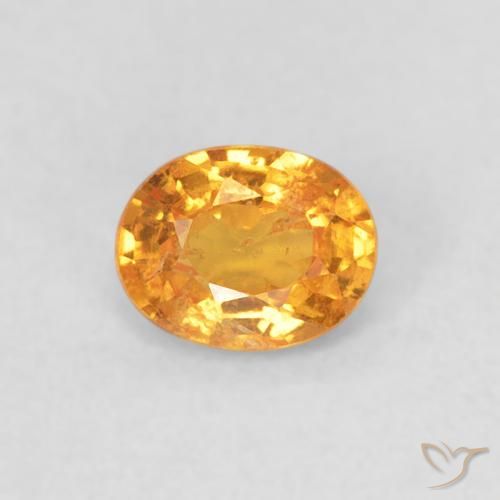 0.43ct Natürlicher Orange-Gold Spessartit-Garn, Oval, VS
