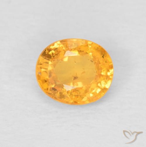 0.52ct Natürlicher Dunkelorange-Gold Spessartit-Garn, Oval, VS