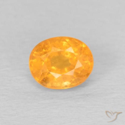 0.61ct Natürlicher Orange-Gold Spessartit-Garn, Oval, VS