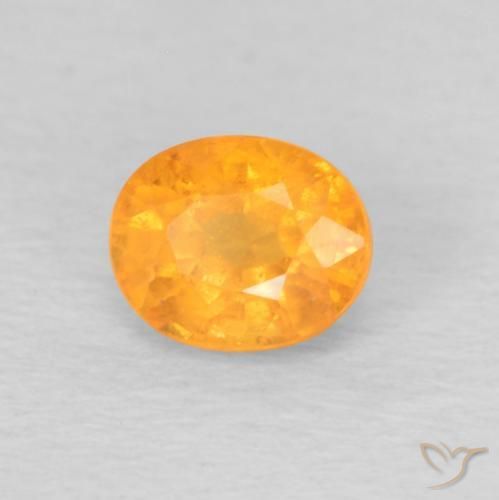 9,17 ctw natürlicher Orange-Gold Spessartit-Garn, Oval, VS