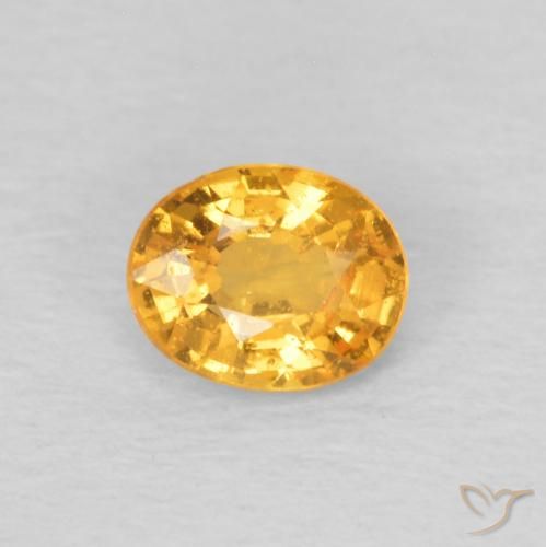0.43ct Natürlicher Orange-Gold Spessartit-Garn, Oval, VS