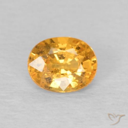 0.49ct Natürlicher Medium Light-Orange Spessartit-Garn, Oval, VS
