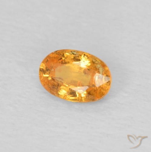 9,17 ctw natürlicher Honig-orange Spessartit-Garn, Oval, VS-SI