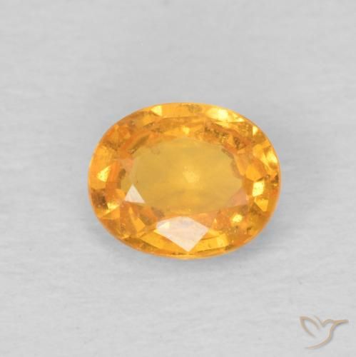 0.49ct Natürlicher Medium Light-Orange Spessartit-Garn, Oval, VS