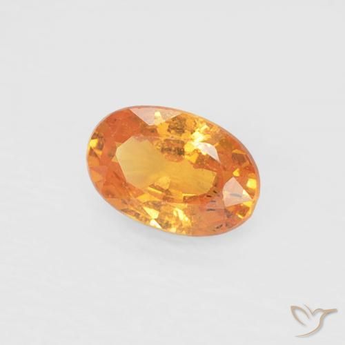 9,17 ctw natürlicher Aprikose Orange Spessartit-Garn, Oval, VS