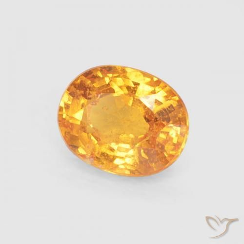 9,17 ctw natürlicher Aprikose Orange Spessartit-Garn, Oval, VS