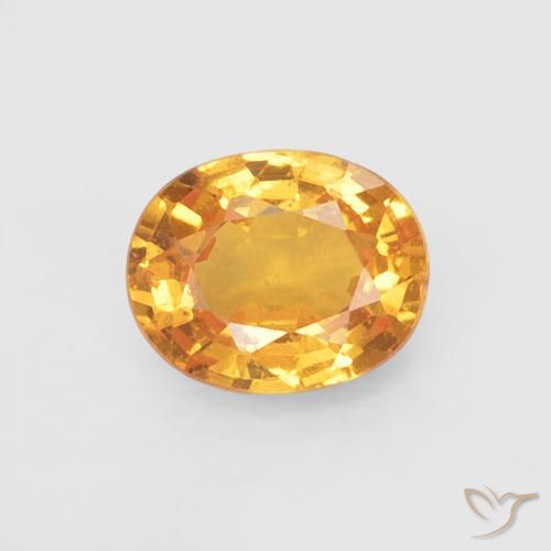 0.51ct Natürlicher Medium Light-Orange Spessartit-Garn, Oval, VS