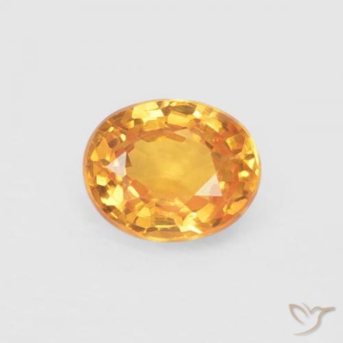 0.45ct Natürlicher Orange-Gold Spessartit-Garn, Oval, VS