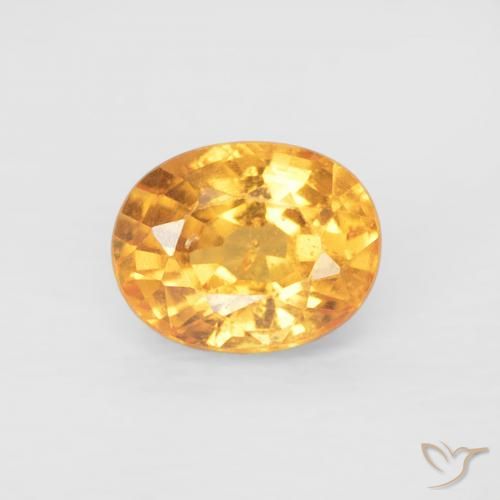 0.54ct Natürlicher Mittelorange Spessartit-Garn, Oval, VS