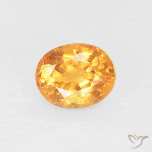 0.50ct Natürlicher Mittelorange Spessartit-Garn, Oval, VS