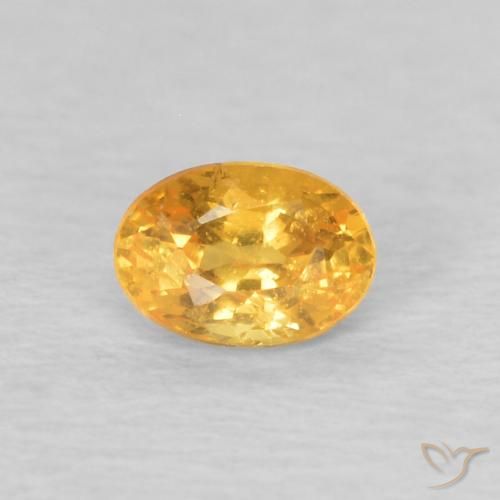 0.22ct Natürlicher Helles Gold Spessartit-Garn, Oval, VS