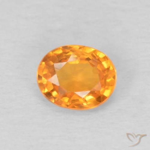 0.47ct Natürlicher Honig-orange Spessartit-Garn, Oval, VS