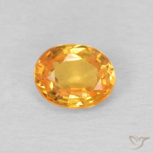 0.45ct Natürlicher Aprikose Orange Spessartit-Garn, Oval, VS