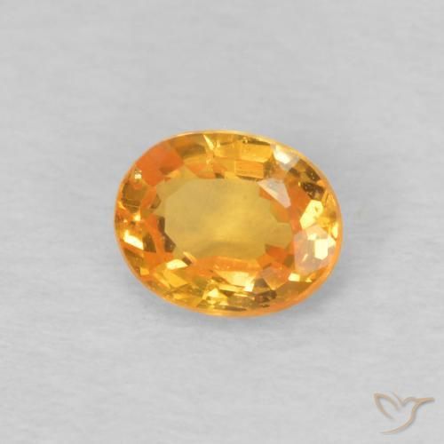 9,17 ctw natürlicher Aprikose Orange Spessartit-Garn, Oval, VS